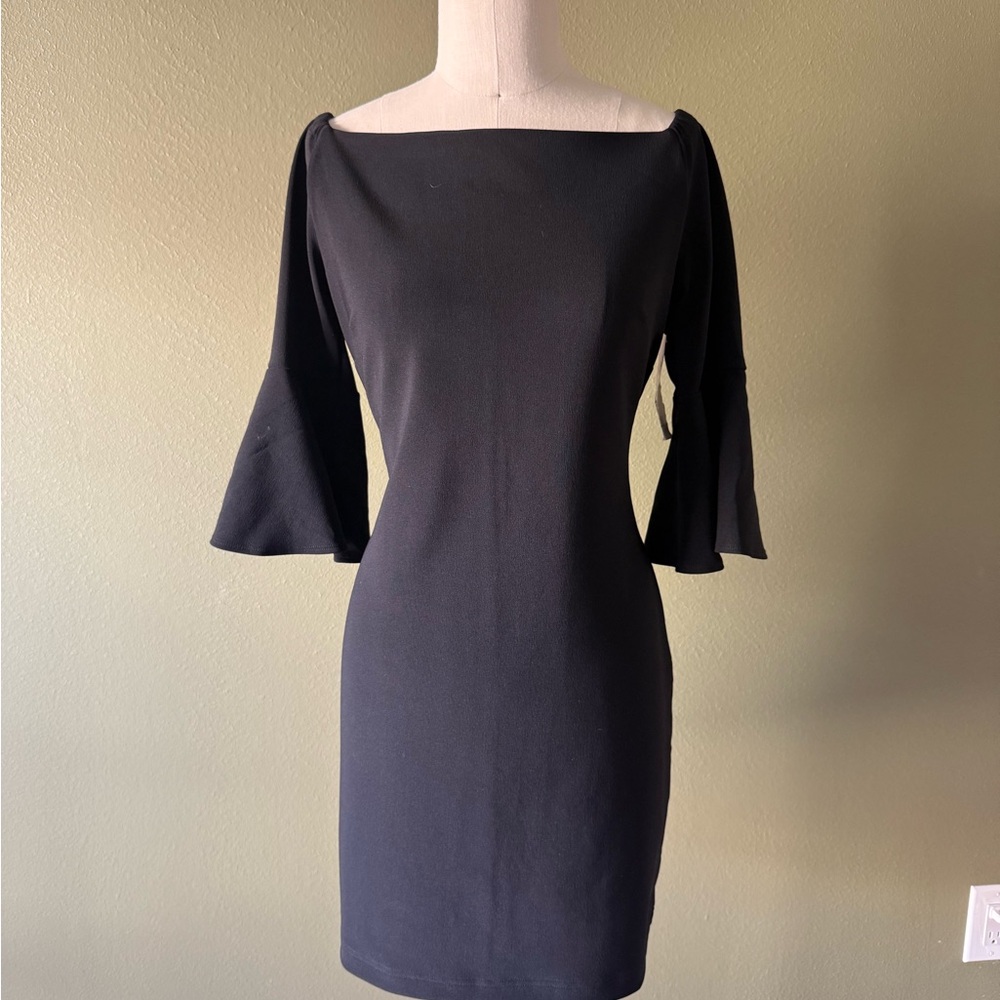 Boston Proper Black Long Sleeve Dress